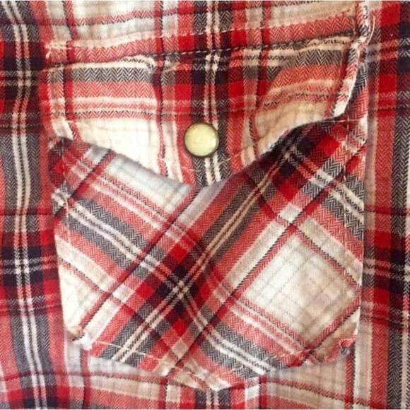 Forever 21 plaid button down shirt S - Picture 6 of 8